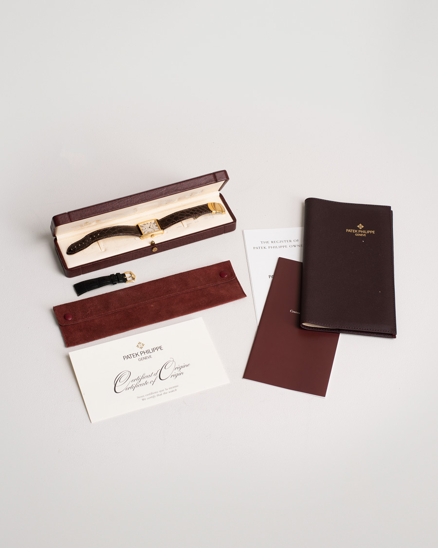 Herren | Patek Philippe Pre-Owned Gondolo 18K 5014J-013 Gold White | Patek Philippe Pre-Owned | Gondolo 18K 5014J-013 Gold White