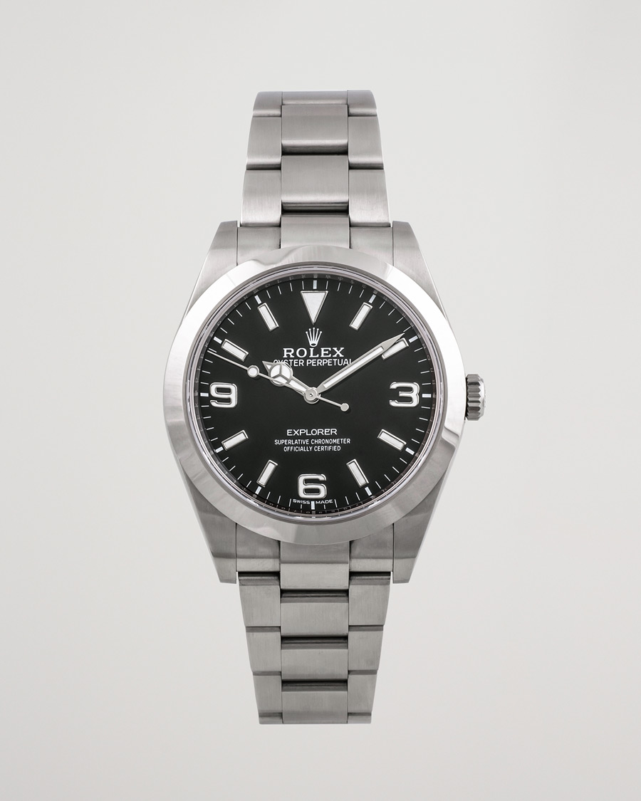 Herren | Rolex Pre-Owned Explorer 39mm 214270 Steel Black | Rolex Pre-Owned | Explorer 39mm 214270 Steel Black