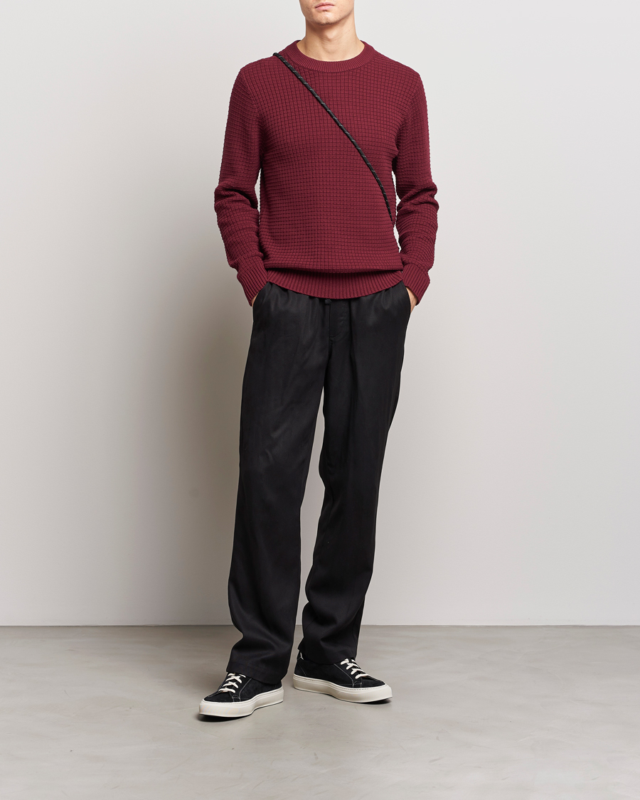 Herren | Pullover | J.Lindeberg | Archer Structure Sweater Zinfandel
