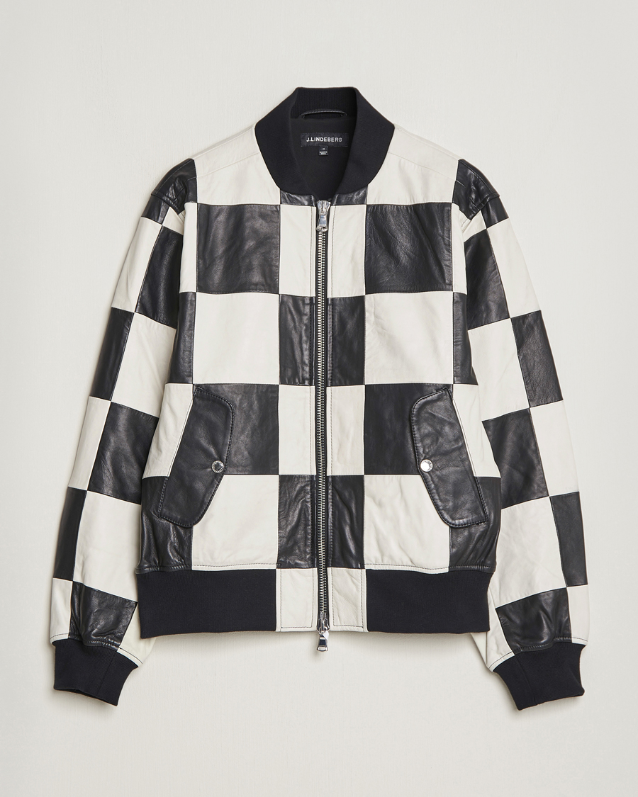 Herren | Jacken | J.Lindeberg | Milan Patchwork Leather Jacket Black