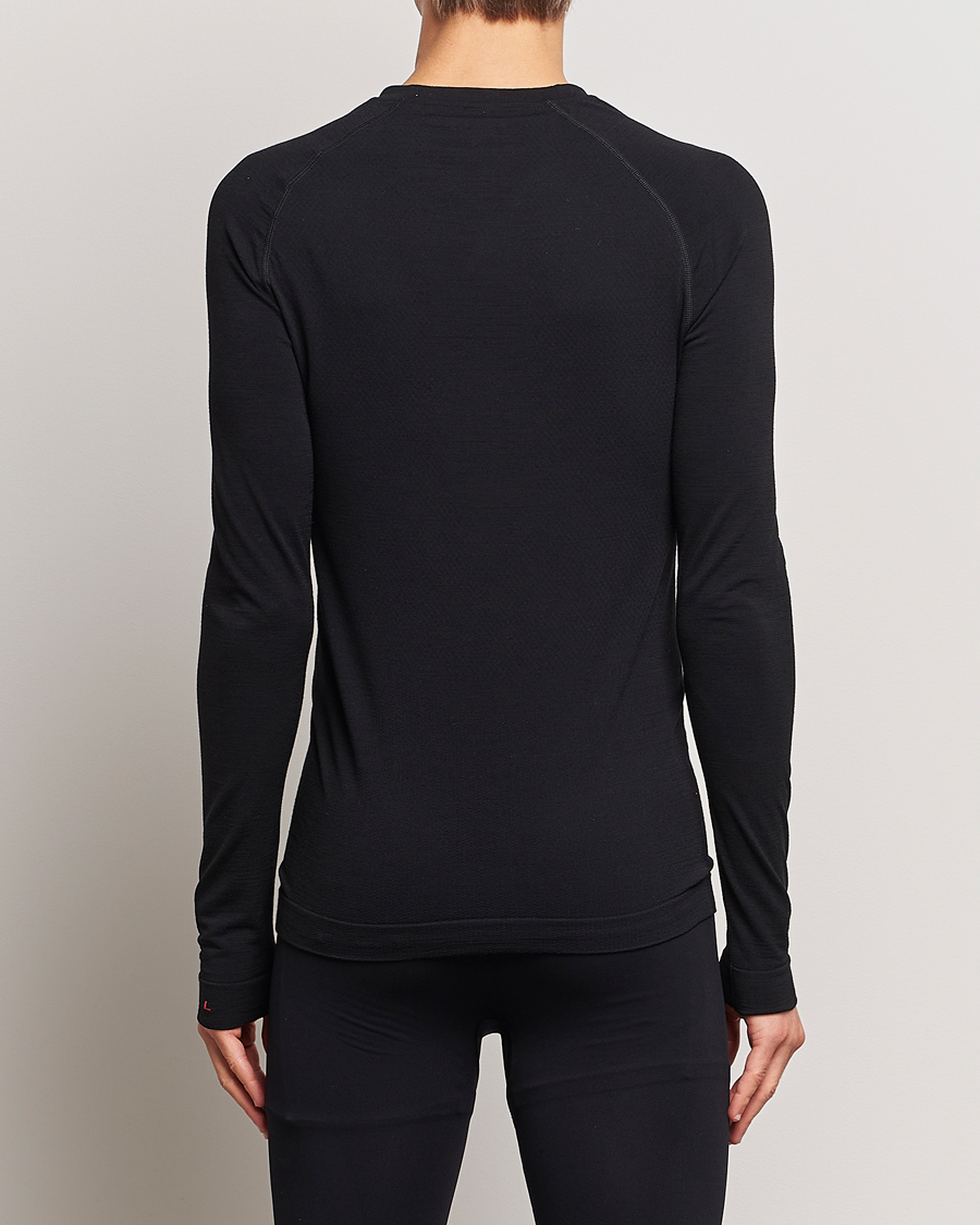 Herren | Falke | Falke Sport | Falke Long Sleeve Wool Tech Light Shirt Black