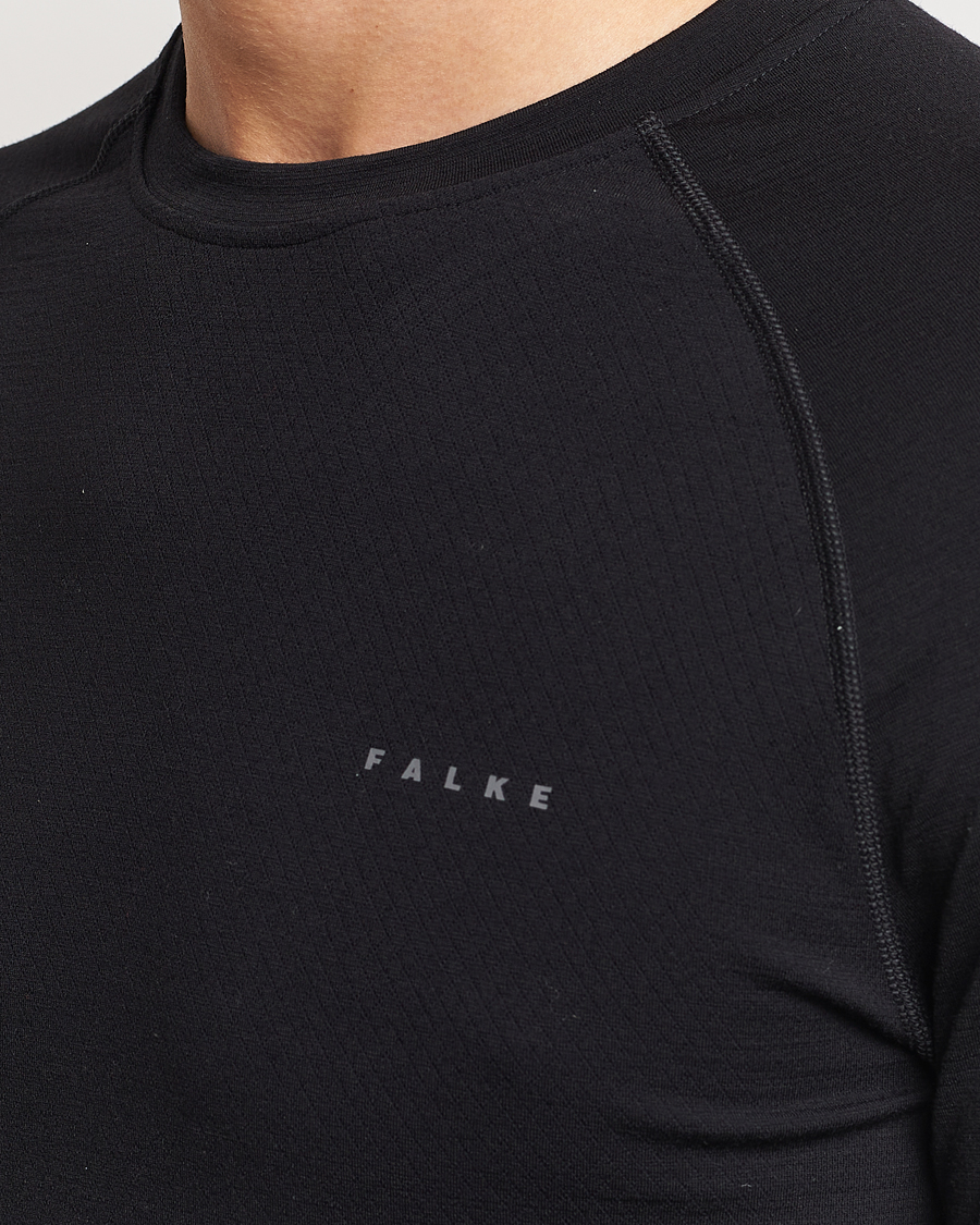 Herren | T-Shirts | Falke | Sport Long-sleeve shirt Wool-Tech Light Black
