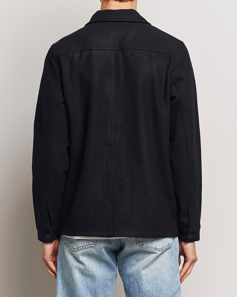 Herren | Hemden | A Day's March | Original Wool Overshirt Navy