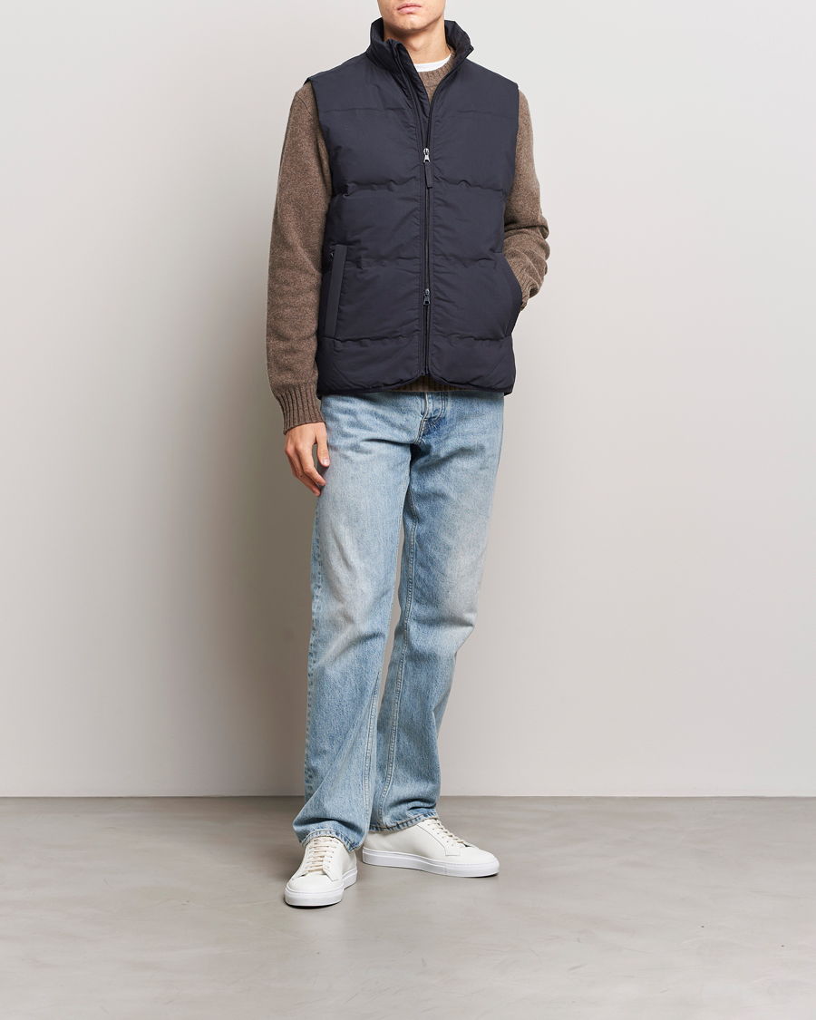 Herren | Jacken | A Day's March | Alford Puffer Vest Navy