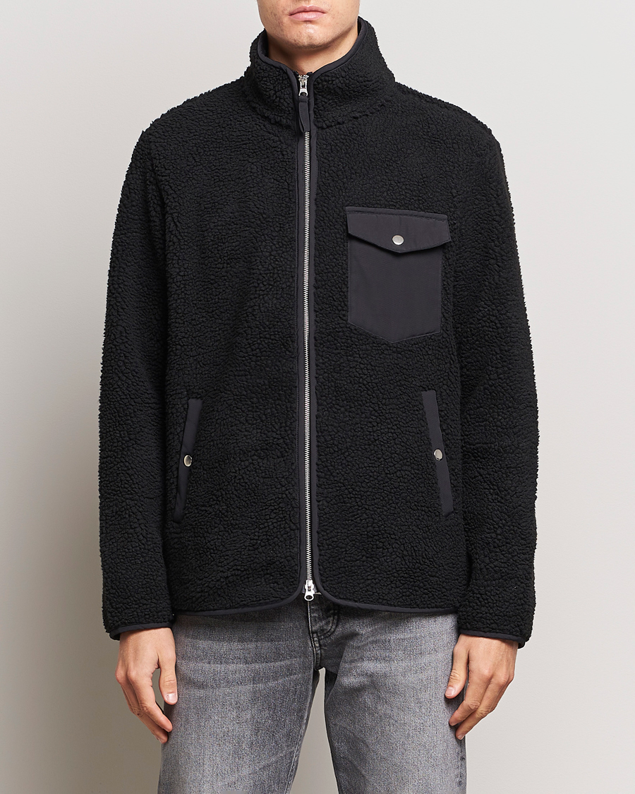 Herren | Pullover | A Day's March | Tone Pile Fleece Jacket Black