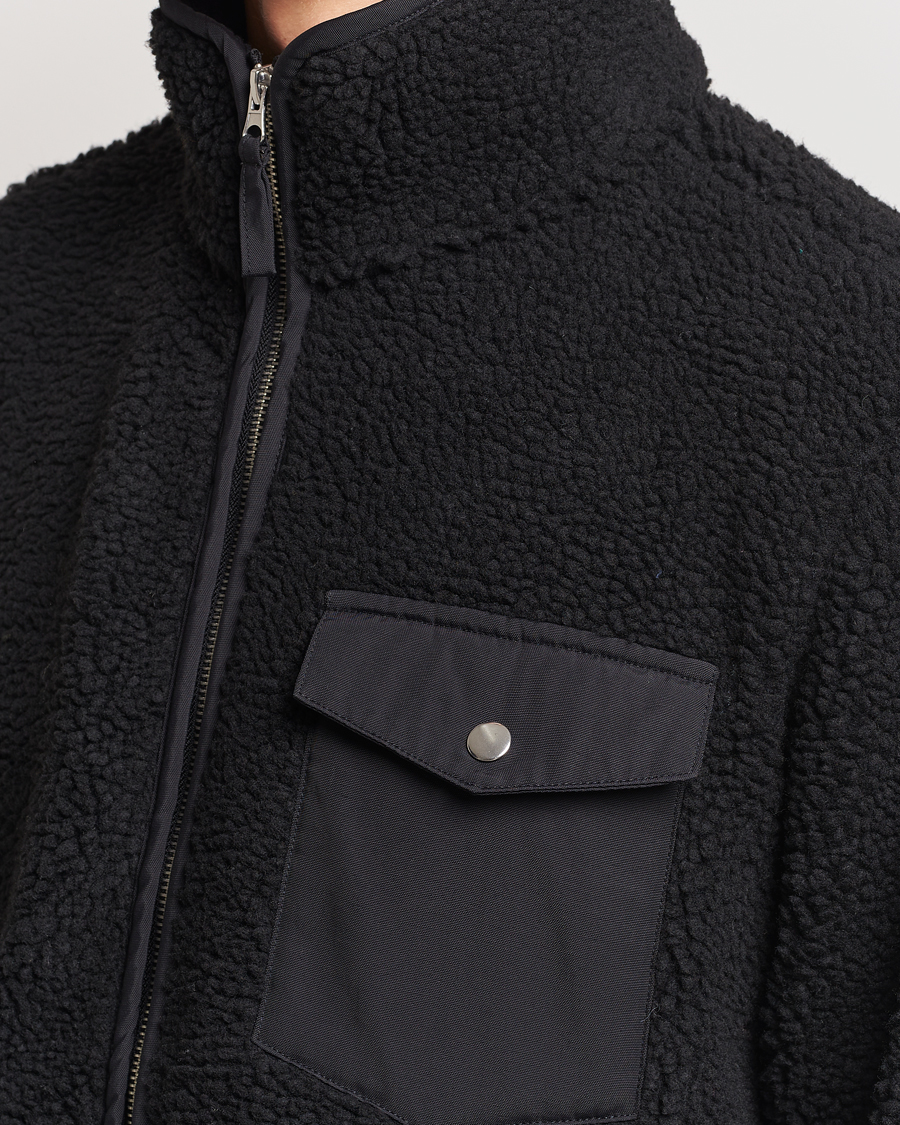 Herren | Pullover | A Day's March | Tone Pile Fleece Jacket Black