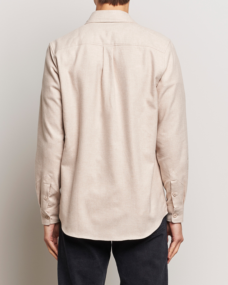 Herren | Hemden | A Day's March | Redhill Heavy Flanell Shirt Sand