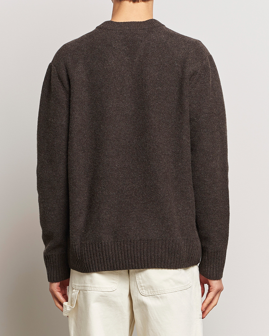 Herren | Pullover | A Day's March | Tietar Boiled Merino Sweater Java Brown