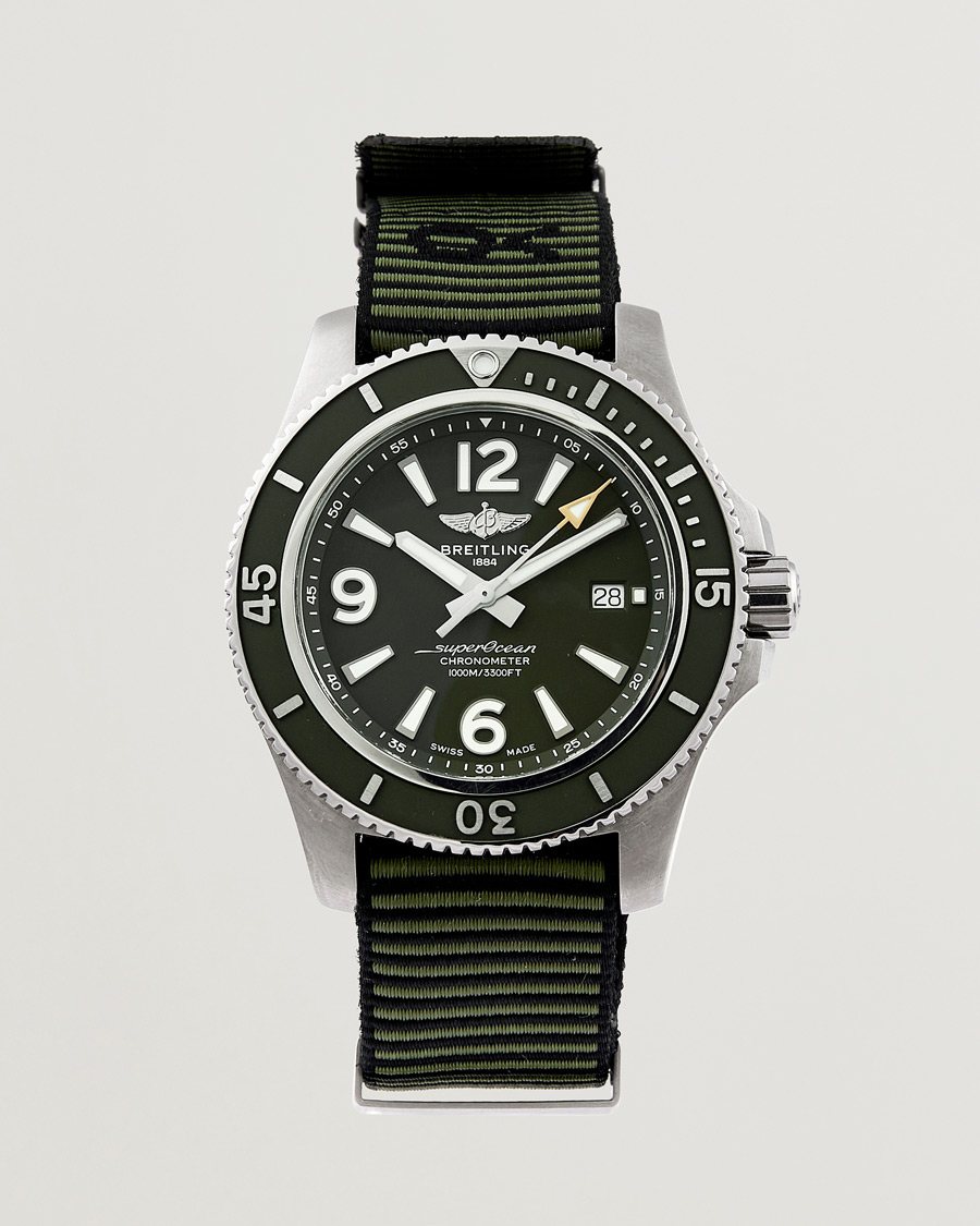 Herren | Breitling Pre-Owned Superocean 44 Outerknown A17367 Steel Green | Breitling Pre-Owned | Superocean 44 Outerknown A17367 Steel Green
