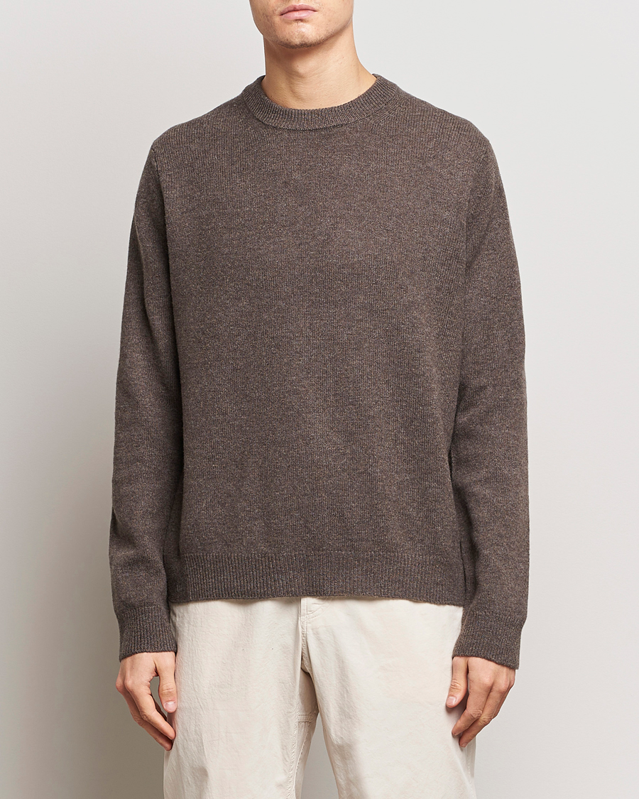 Herren | Pullover | Samsøe Samsøe | Isak Merino Knitted Sweater Major Brown