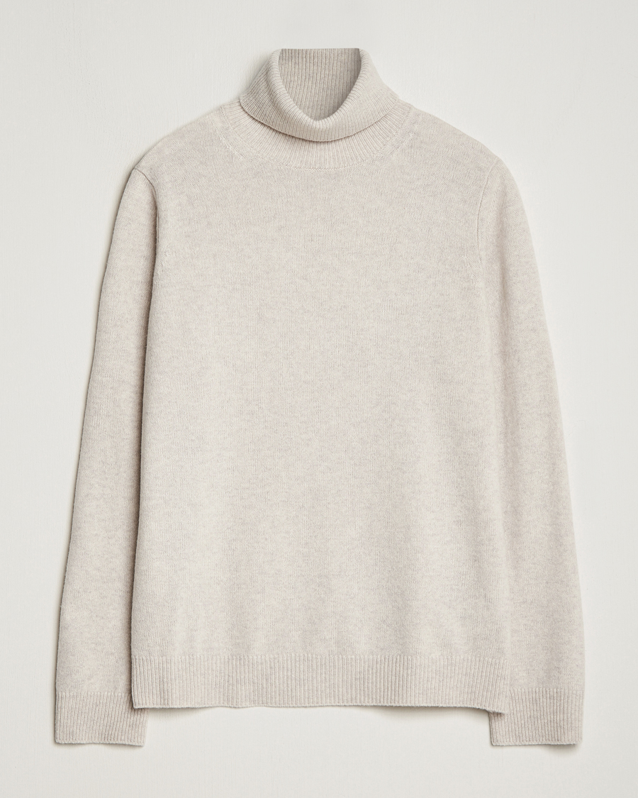 Herren | Pullover | Samsøe Samsøe | Isak Merino Knitted Turtleneck Silver Lining