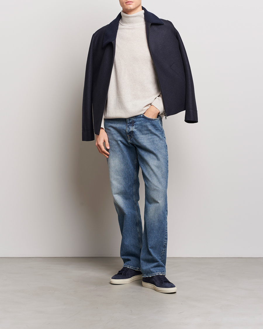 Herren | Pullover | Samsøe Samsøe | Isak Merino Knitted Turtleneck Silver Lining