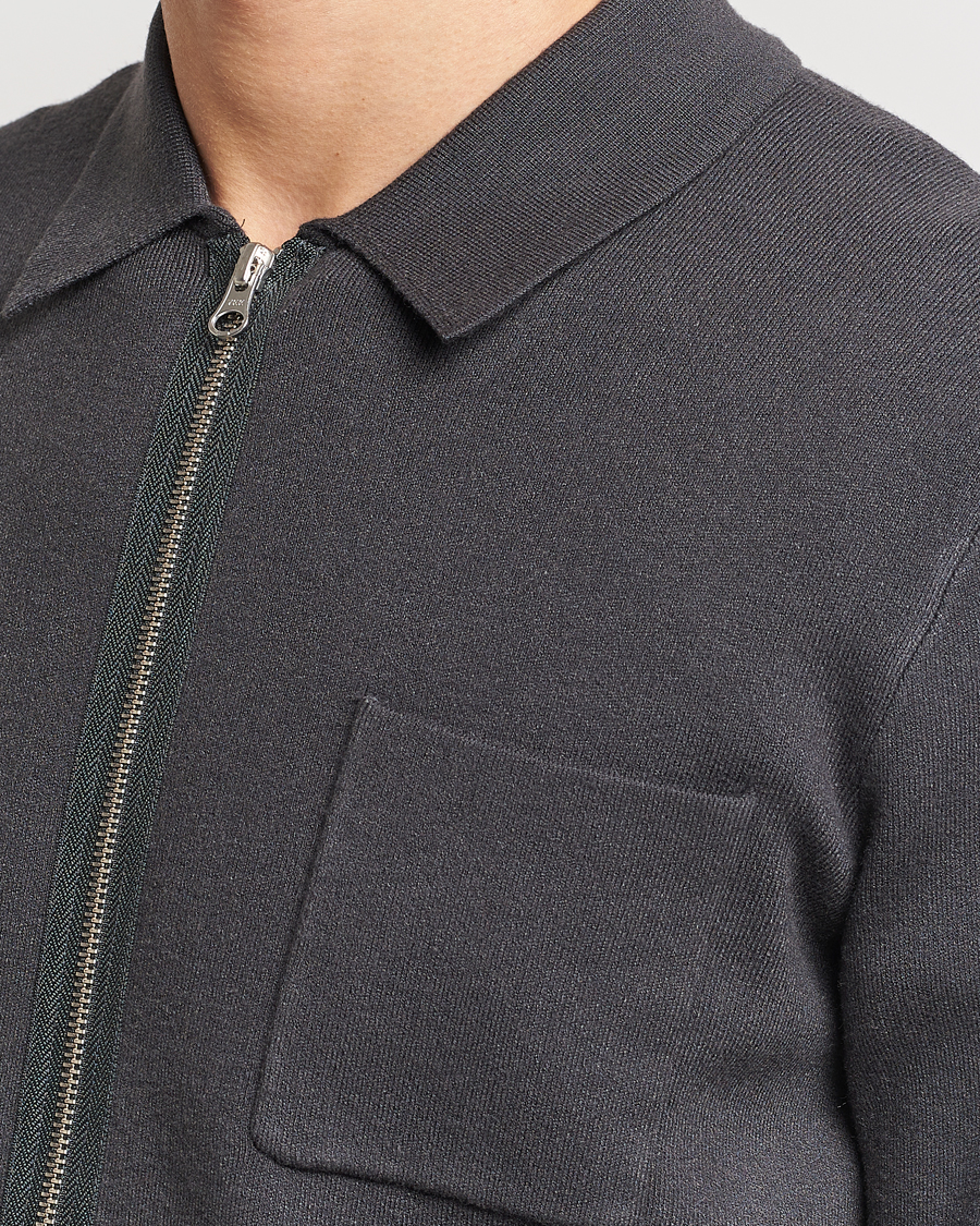 Herren | Pullover | Samsøe Samsøe | Guna Full Zip Volcanic Ash