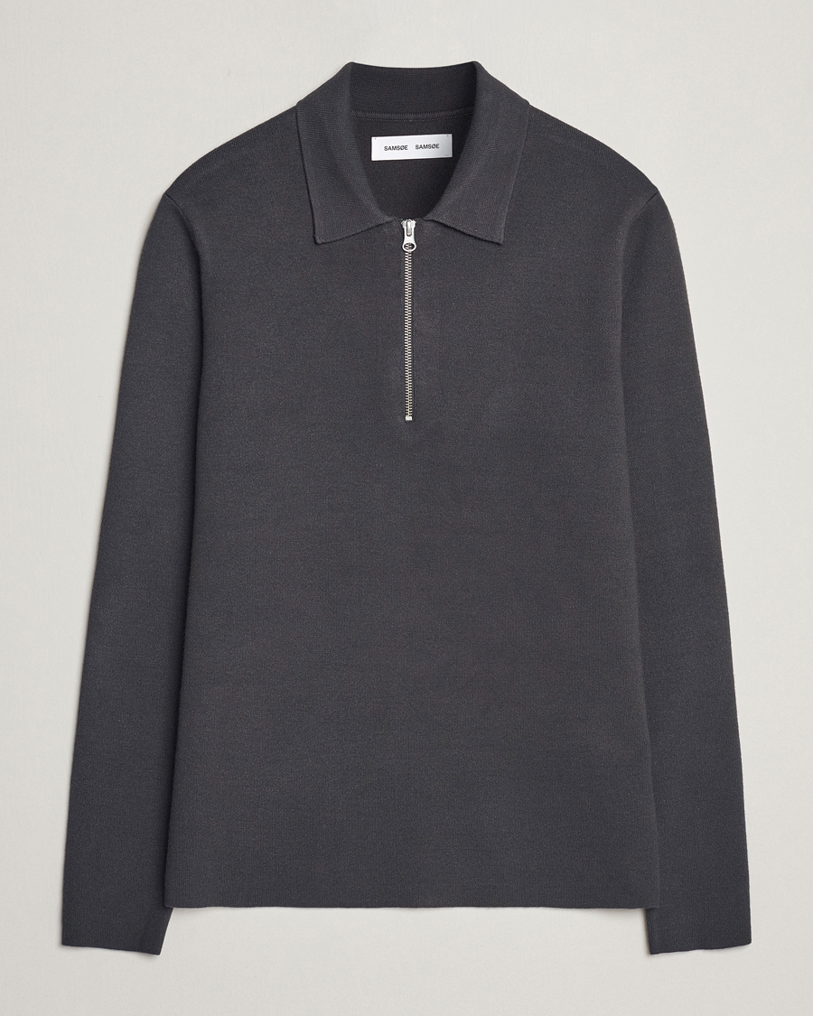 Herren | Pullover | Samsøe Samsøe | Guna Half Zip Volcanic Ash