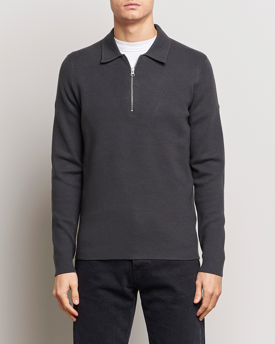 Herren | Pullover | Samsøe Samsøe | Guna Half Zip Volcanic Ash