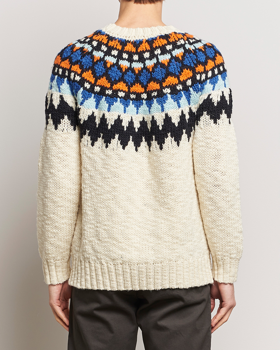 Herren | Pullover | NN07 | Felix Nordic Wool Sweater Ecru Multi
