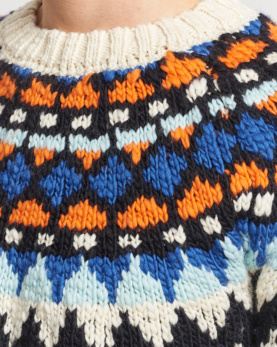 Herren | Pullover | NN07 | Felix Nordic Wool Sweater Ecru Multi