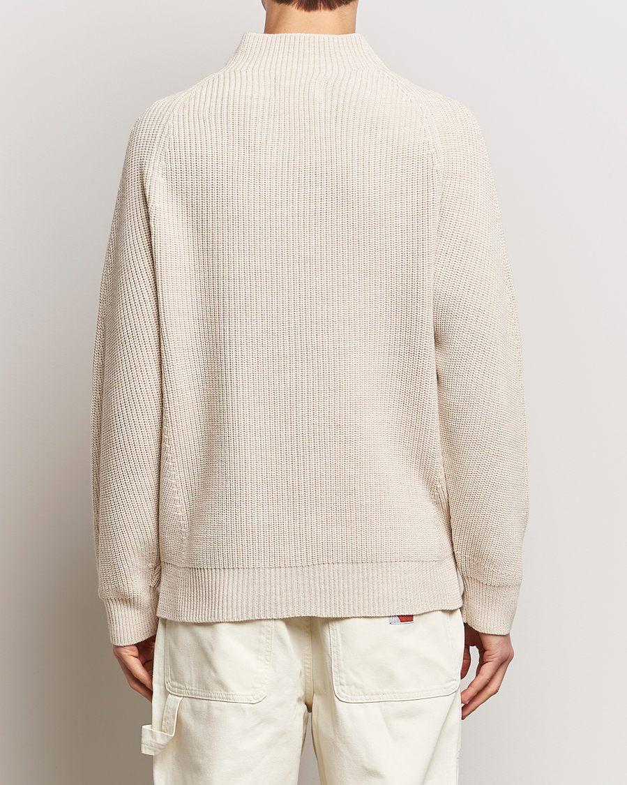Herren | Pullover | NN07 | Liam Mock Neck Sweater Nature Melange
