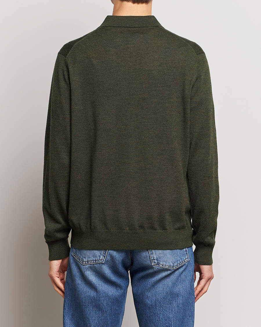 Herren | Pullover | NN07 | Sergio Half-Zip Polo Dark Green