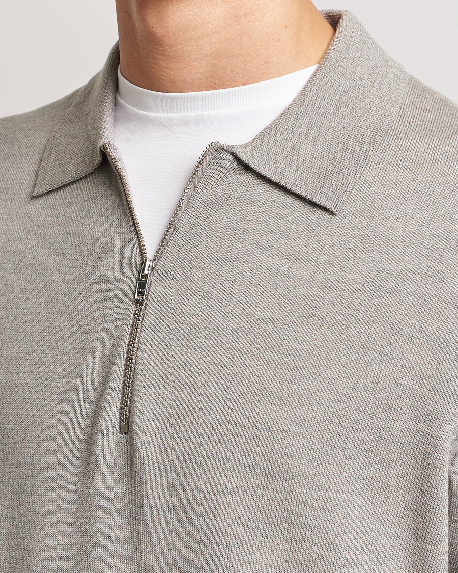 Herren | Pullover | NN07 | Sergio Half-Zip Polo Stone