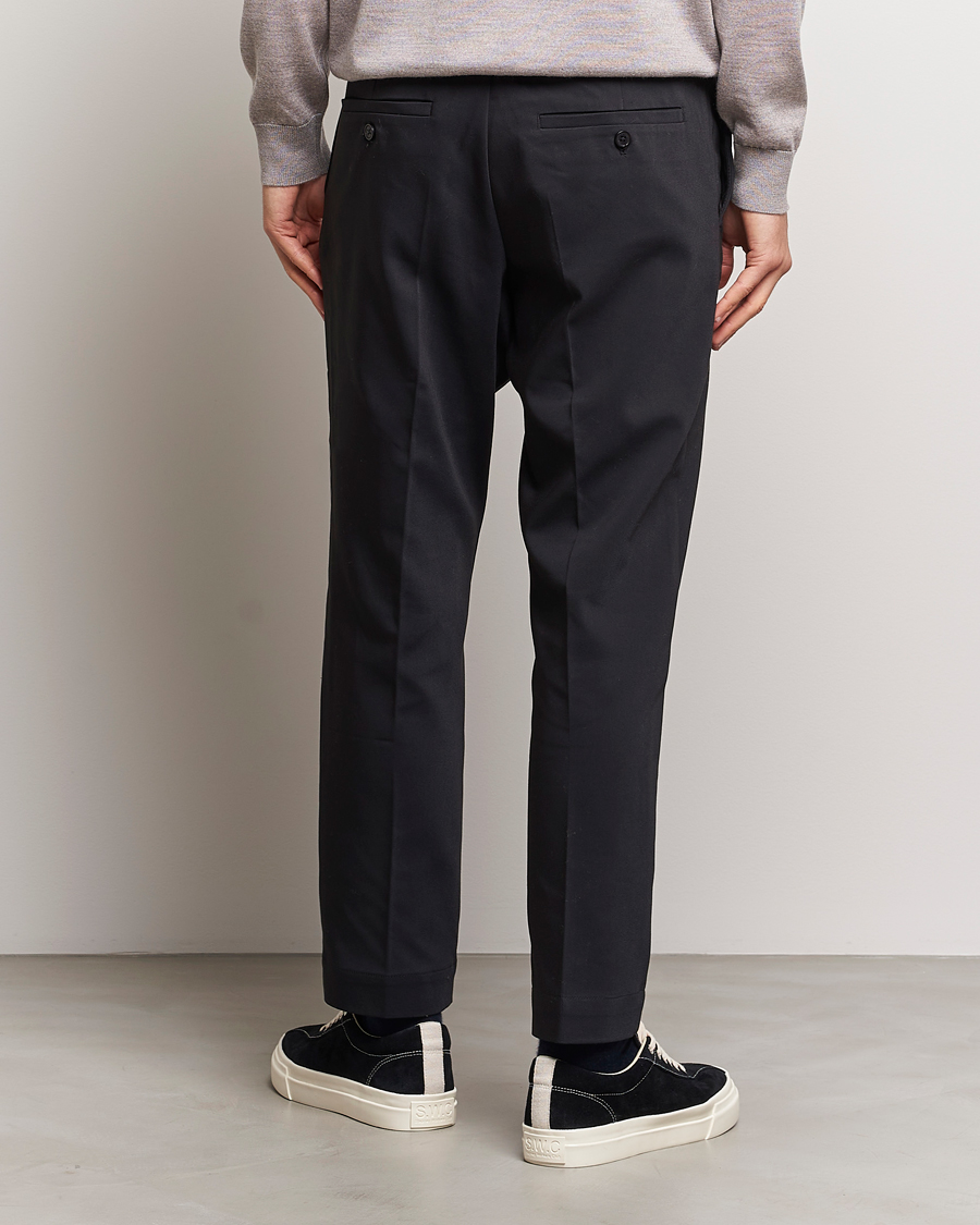 Herren | Hosen | NN07 | Billie Cotton Drawstring Trousers Black