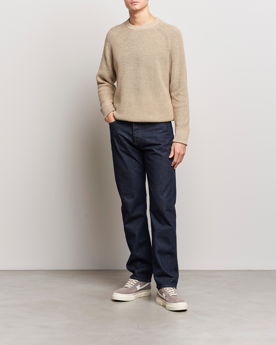 Herren | Pullover | NN07 | Jacobo Cotton Knitted Crew Neck Desert Khaki
