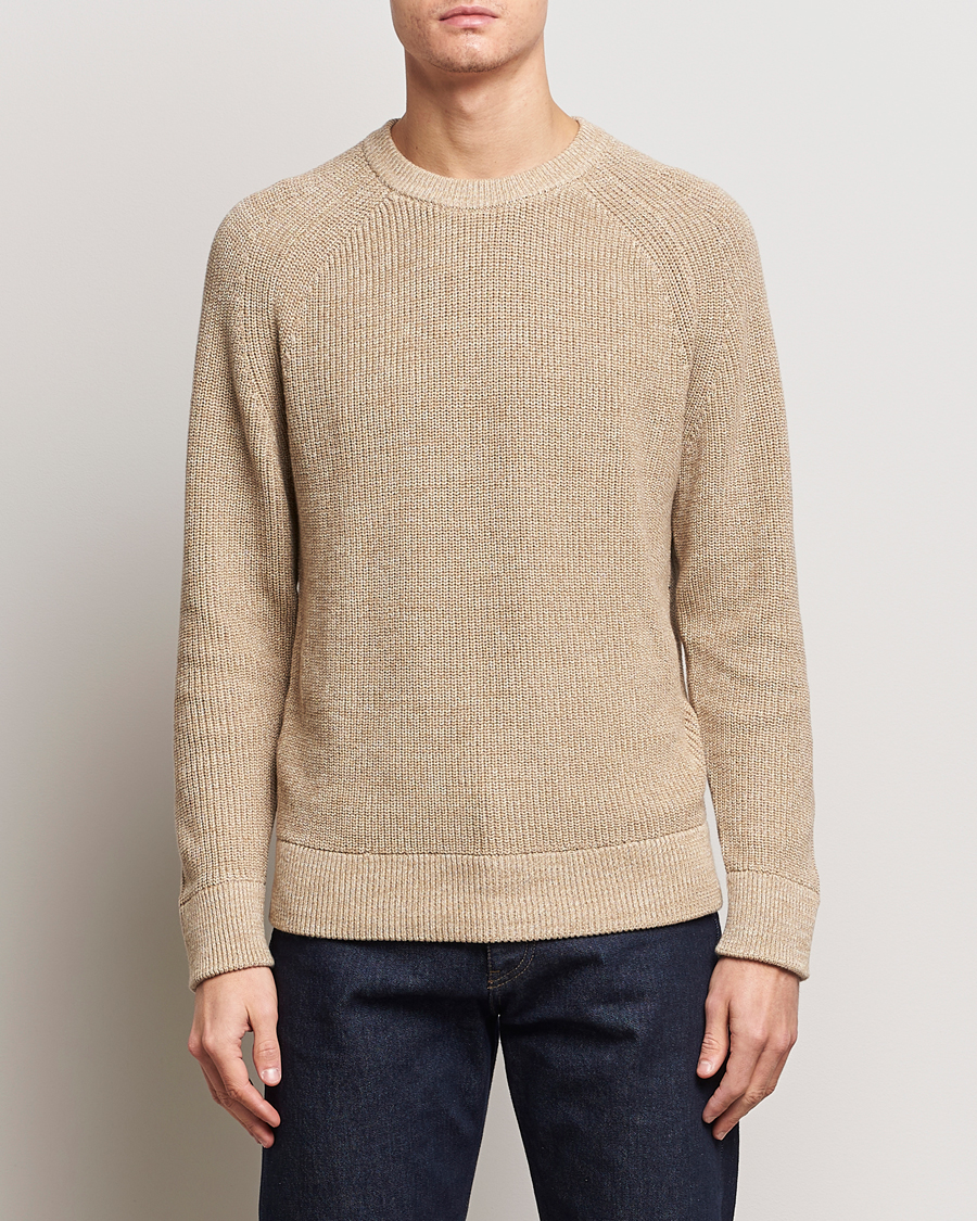 Herren | Pullover | NN07 | Jacobo Cotton Knitted Crew Neck Desert Khaki