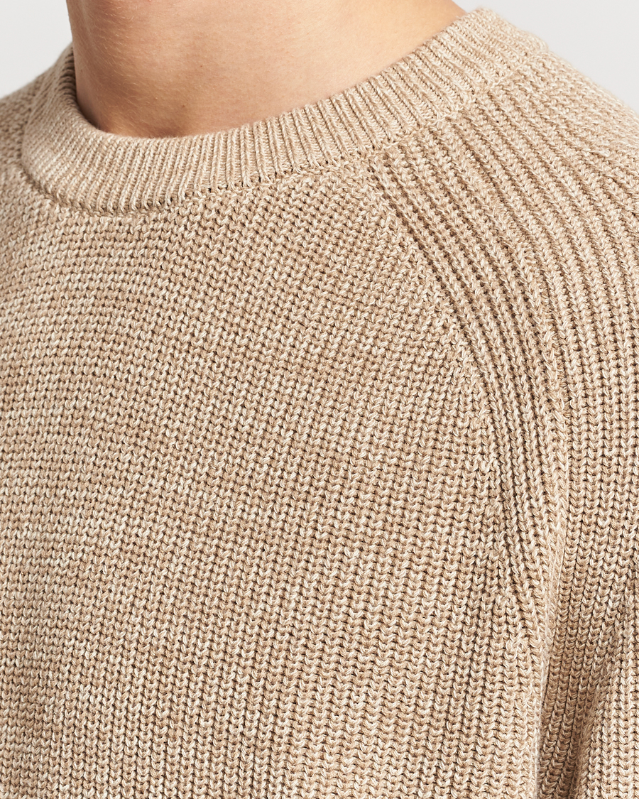 Herren | Pullover | NN07 | Jacobo Cotton Knitted Crew Neck Desert Khaki