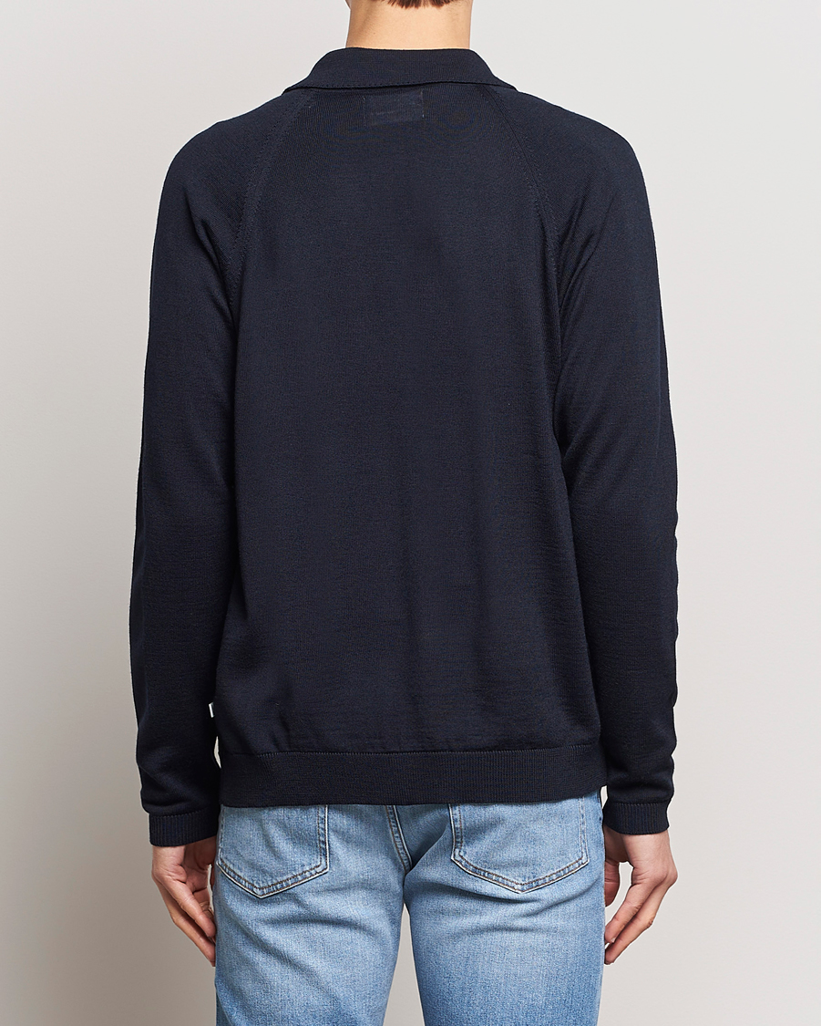 Herren | Pullover | NN07 | Bjarki Wool Cardigan Navy Blue