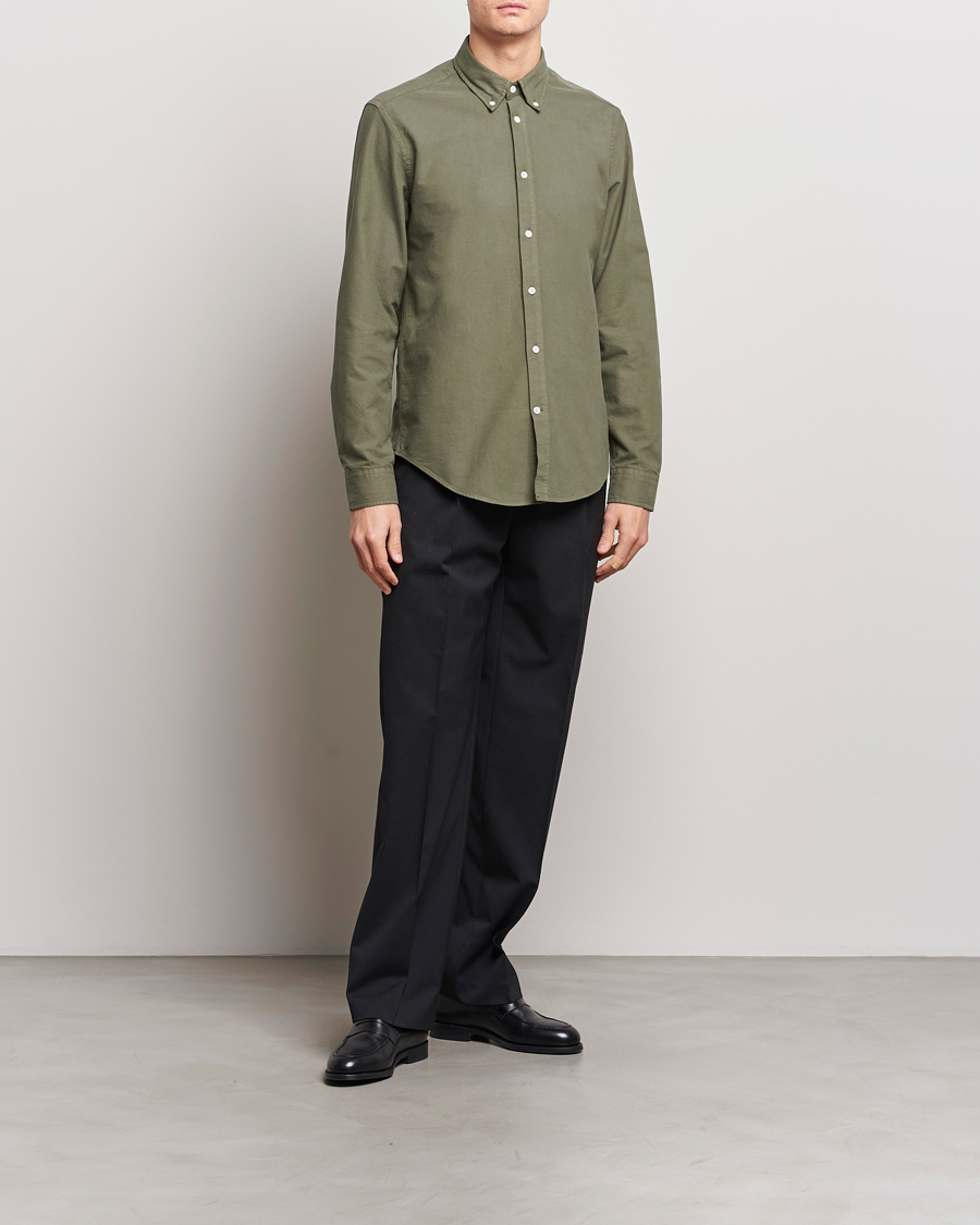 Herren | Hemden | NN07 | Arne Button Down Oxford Shirt Dark Green