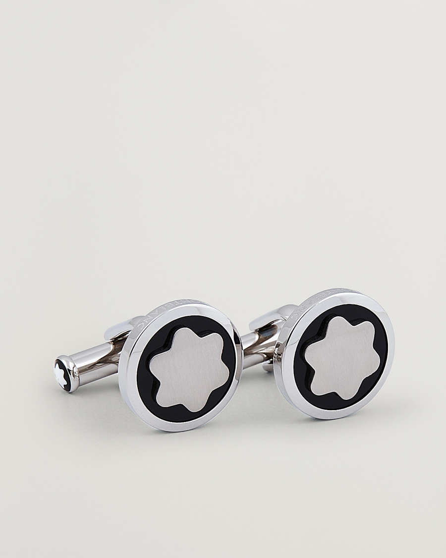 Herren | Manschettenknöpfe | Montblanc | Cufflinks Steel Snowcap Onyx