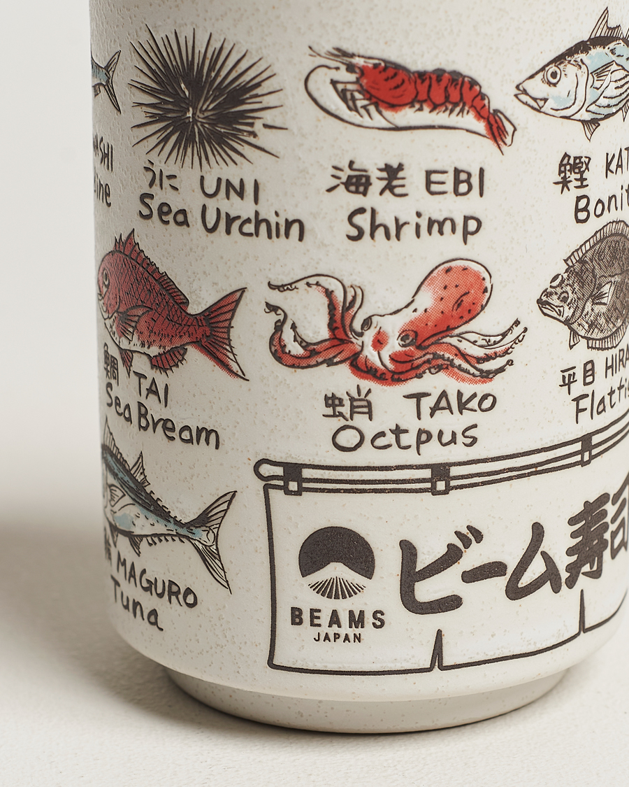 Herren | Beams Japan Ceramic Fish Sushi Cup White | Beams Japan | Ceramic Fish Sushi Cup White