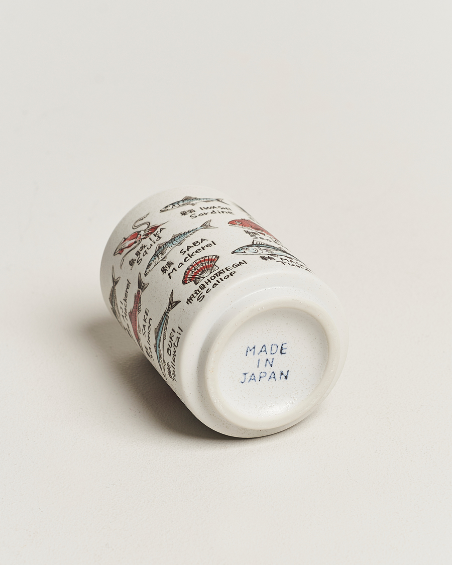 Herren | Beams Japan Ceramic Fish Sushi Cup White | Beams Japan | Ceramic Fish Sushi Cup White