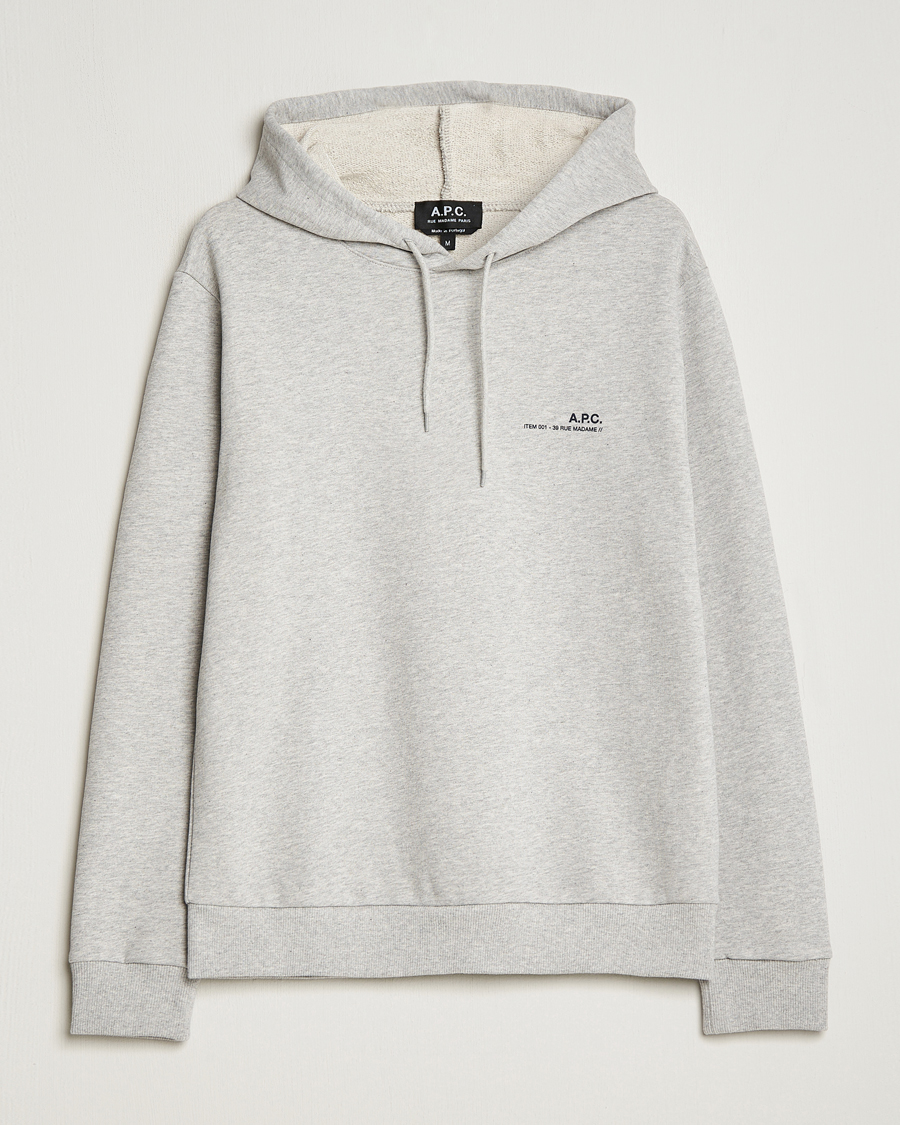 Herren | Pullover | A.P.C. | Item Hoodie Heather Grey