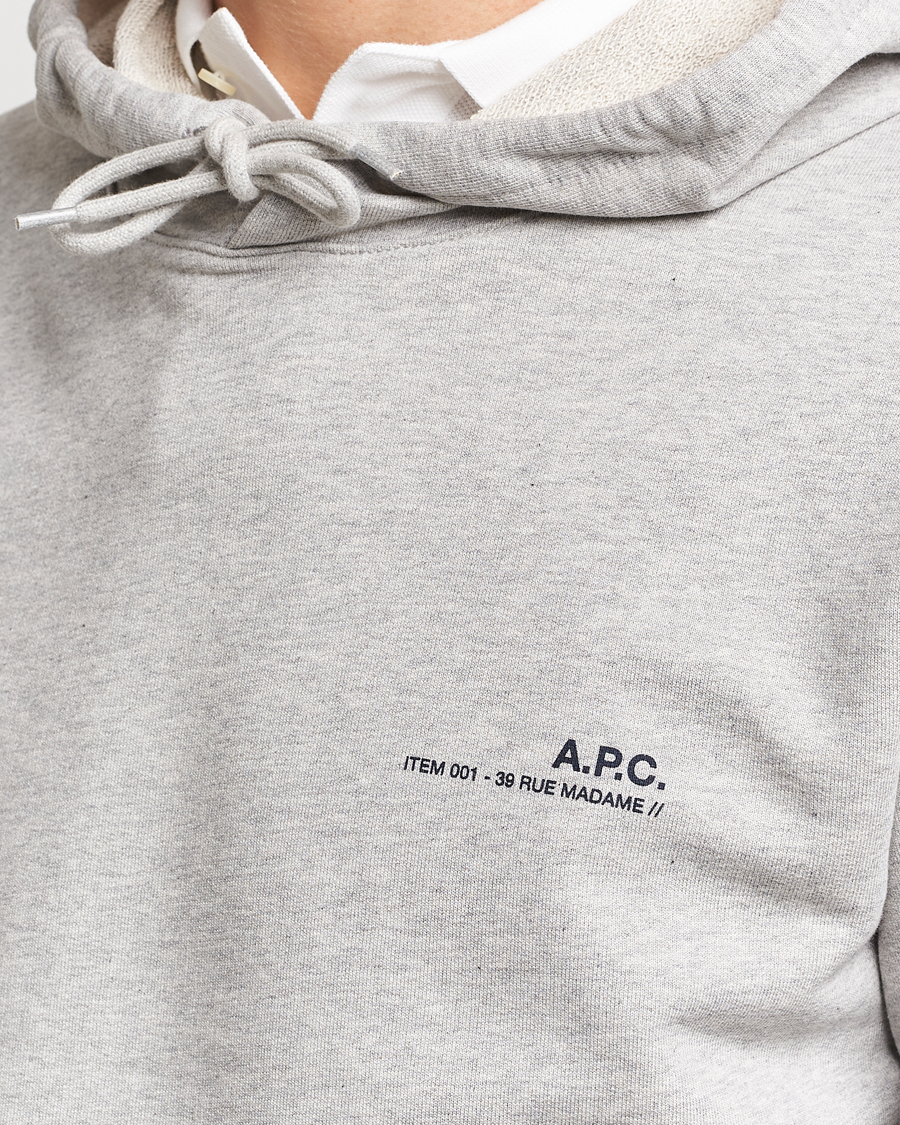 Herren | Pullover | A.P.C. | Item Hoodie Heather Grey