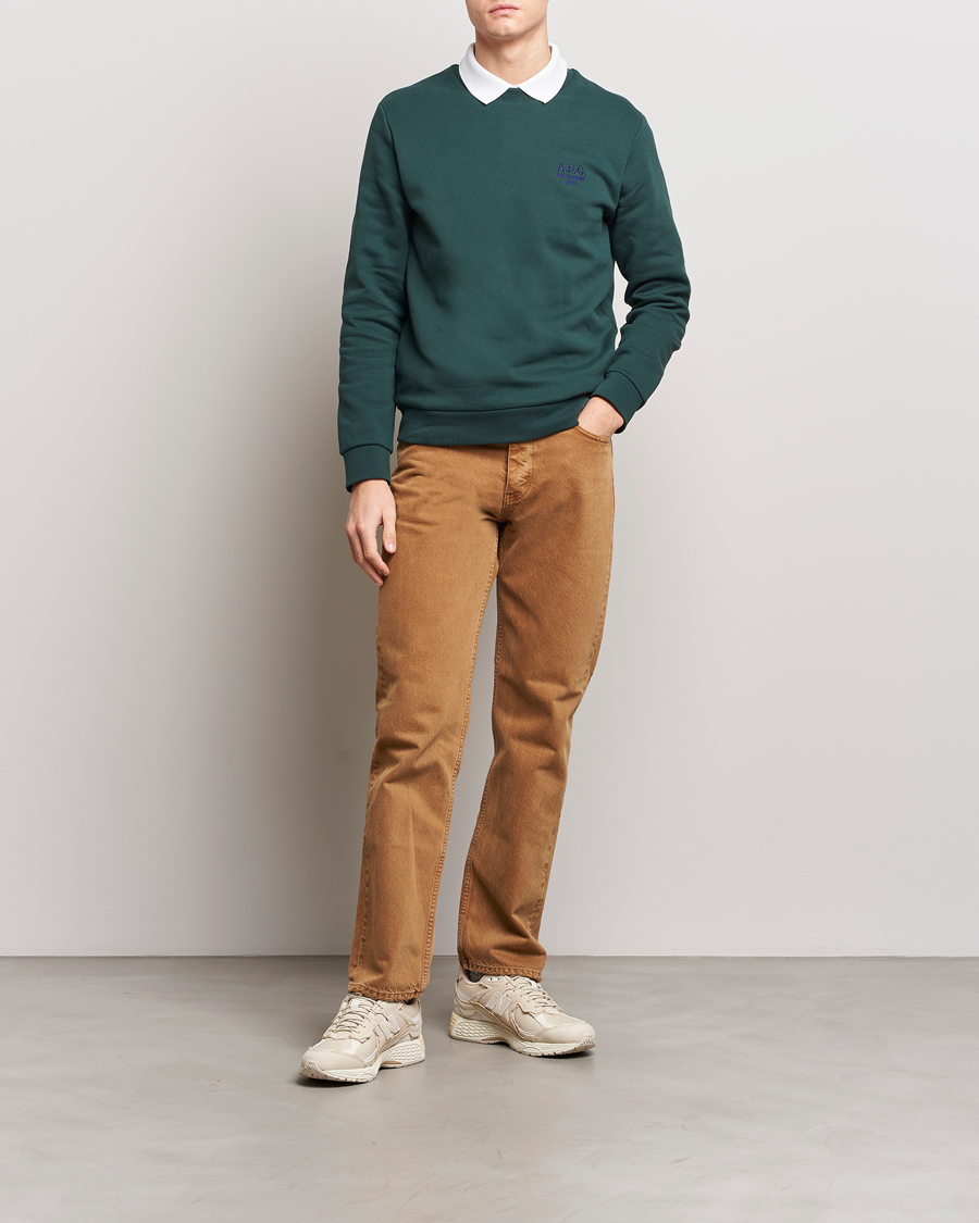 Herren | Pullover | A.P.C. | Rider Sweatshirt Pine Green