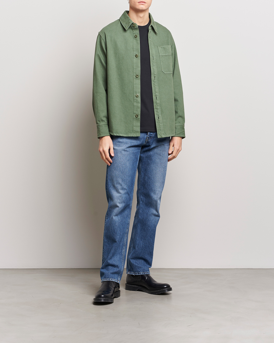 Herren | Hemden | A.P.C. | Basile Denim Overshirt Dark Green