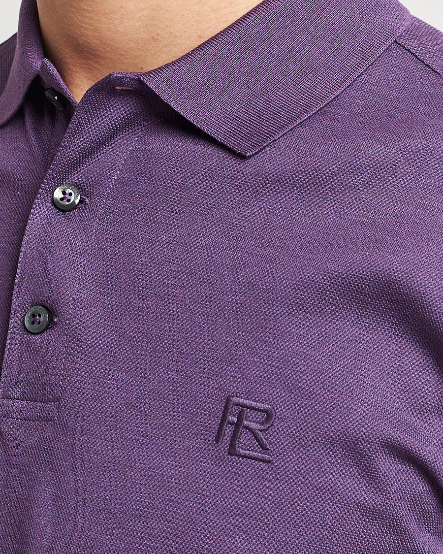Herren | Poloshirts | Ralph Lauren Purple Label | Mercerized Cotton Polo Purple Melange