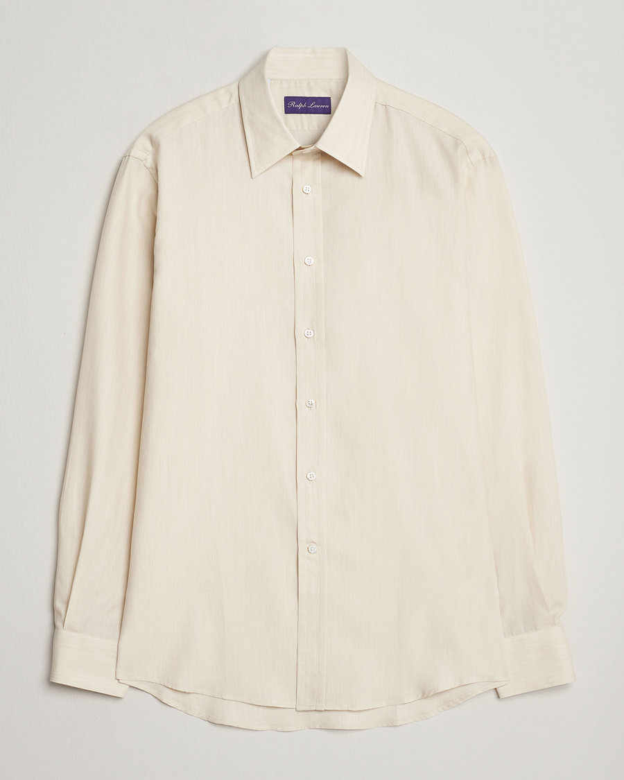 Herren | Hemden | Ralph Lauren Purple Label | Soft Cotton Shirt Cream