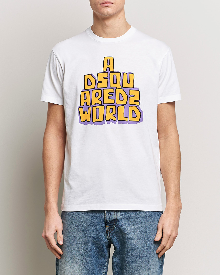 Herren | Dsquared2 | Dsquared2 | Cool Fit Logo Crew Neck T-Shirt White