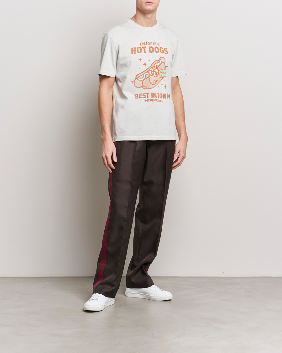 Herren | T-Shirts | Dsquared2 | Regular Fit Logo Crew Neck T-Shirt Mint