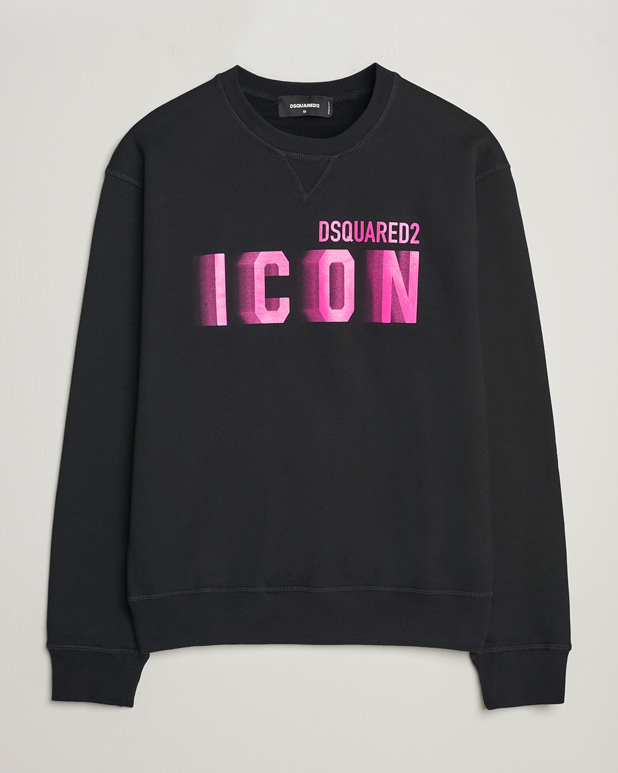 Herren | Pullover | Dsquared2 | Cool Fit Icon Blur Crew Neck Sweatshirt Black