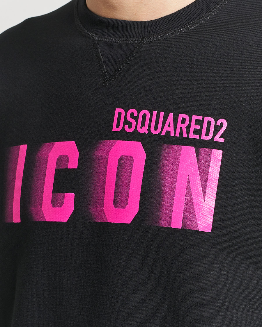 Herren | Pullover | Dsquared2 | Cool Fit Icon Blur Crew Neck Sweatshirt Black