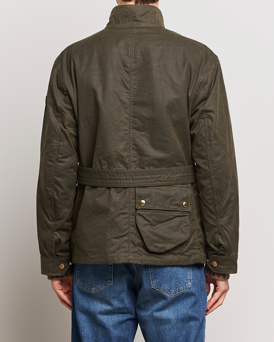 Herren | Jacken | Polo Ralph Lauren | Waxed Field Jacket Oil Cloth Green