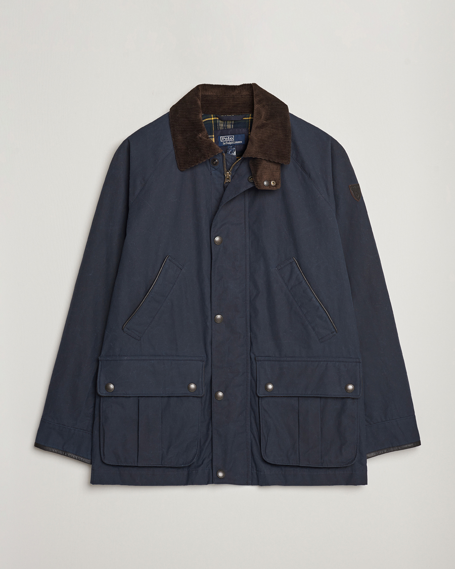 Herren | Jacken | Polo Ralph Lauren | Waxed Cotton Field Jacket Navy