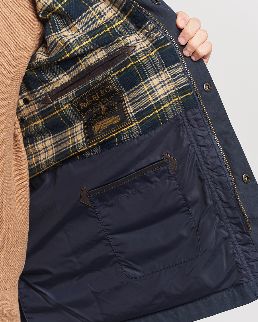 Herren | Jacken | Polo Ralph Lauren | Waxed Cotton Field Jacket Navy