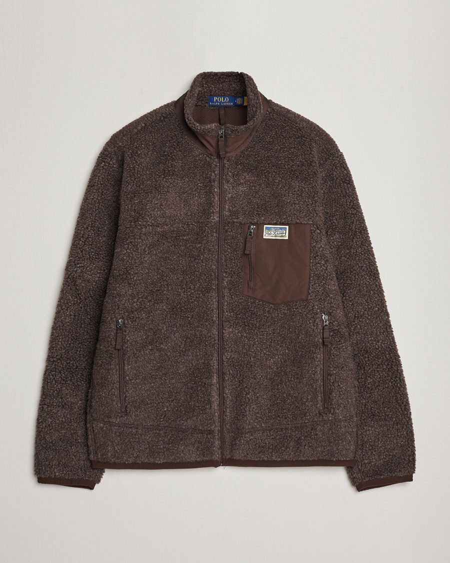 Herren | Jacken | Polo Ralph Lauren | Hi-Pile Fleece Full-Zip Jacket Dark Beech