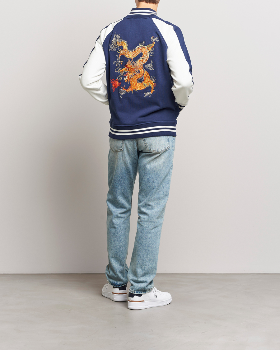 Herren | Jacken | Polo Ralph Lauren | Lunar New Year Fleece Bomber Jacket Dark Cobalt/Nevis