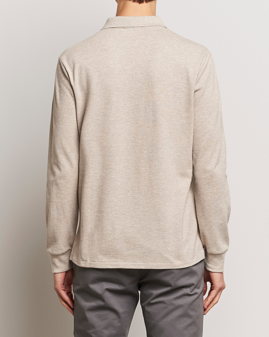 Herren | Pullover | Polo Ralph Lauren | Custom Slim Fit Long Sleeve Polo Beige Heather