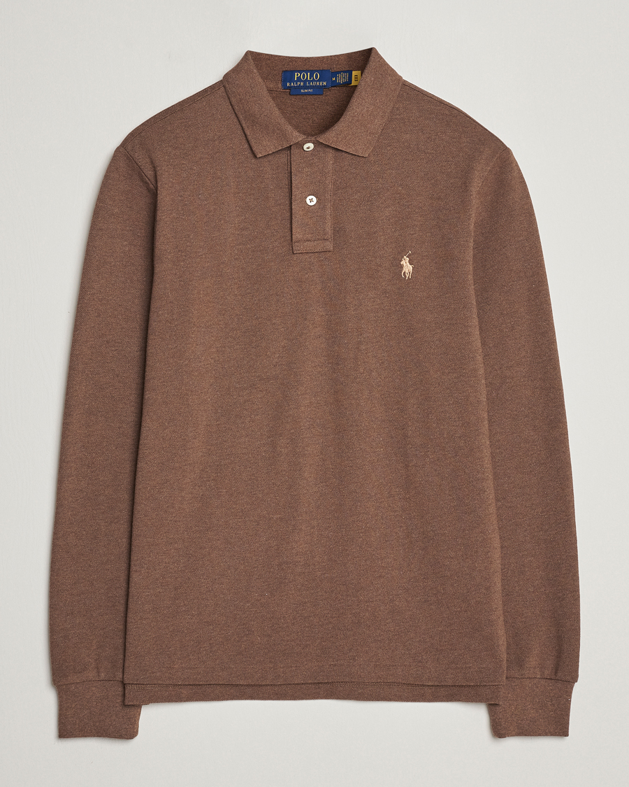 Herren | Pullover | Polo Ralph Lauren | Slim Fit Long Sleeve Polo Cedar Heather